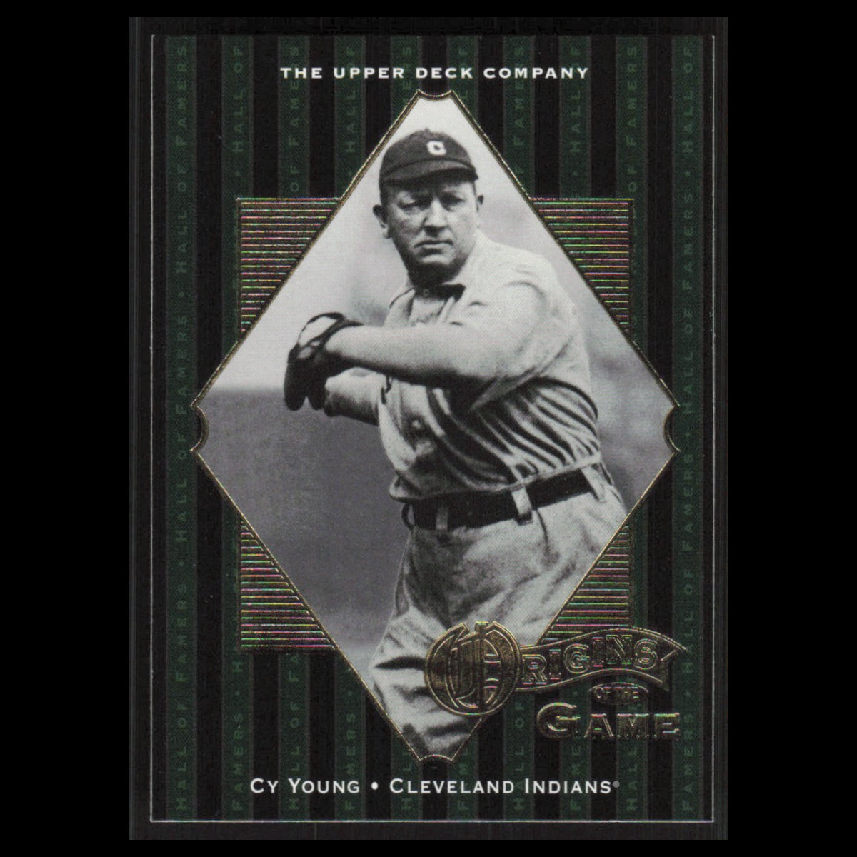 Cy Young #54 2001 Upper Deck Hall of Famers Cleveland Indians Baseball Card MLB