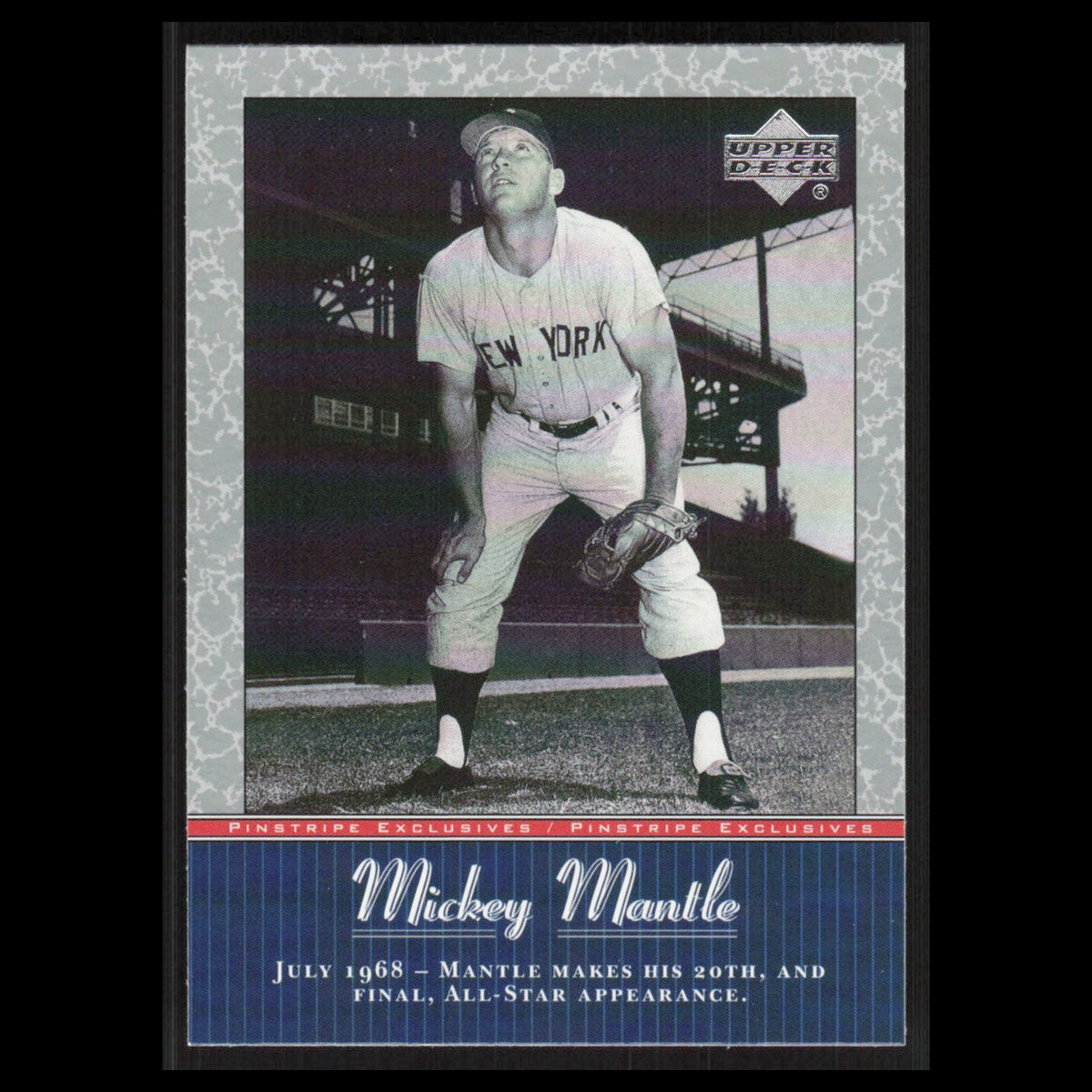 Mickey Mantle #MM47 2001 Upper Deck Hall of Famers New York Yankees Baseball MLB