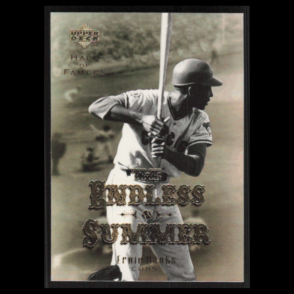 Ernie Banks #ES7 2001 Upper Deck Hall of Famers Endless Summer Chicago Cubs Card