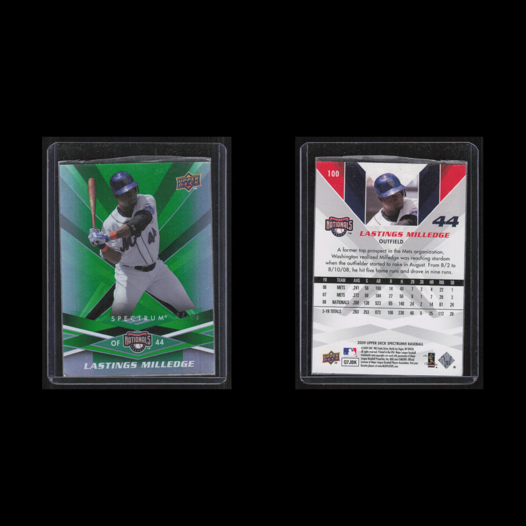 Lastings Milledge #100 2009 Upper Deck Spectrum Washington Nationals Baseball NM
