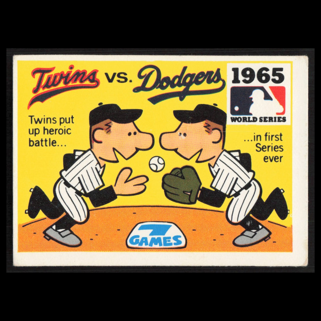 1965 Twins v LA Dodgers #63 1971 Fleer Laughlin World Series Baseball Card MLB