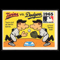 1965 Twins v LA Dodgers #63 1971 Fleer Laughlin World Series Baseball Card MLB