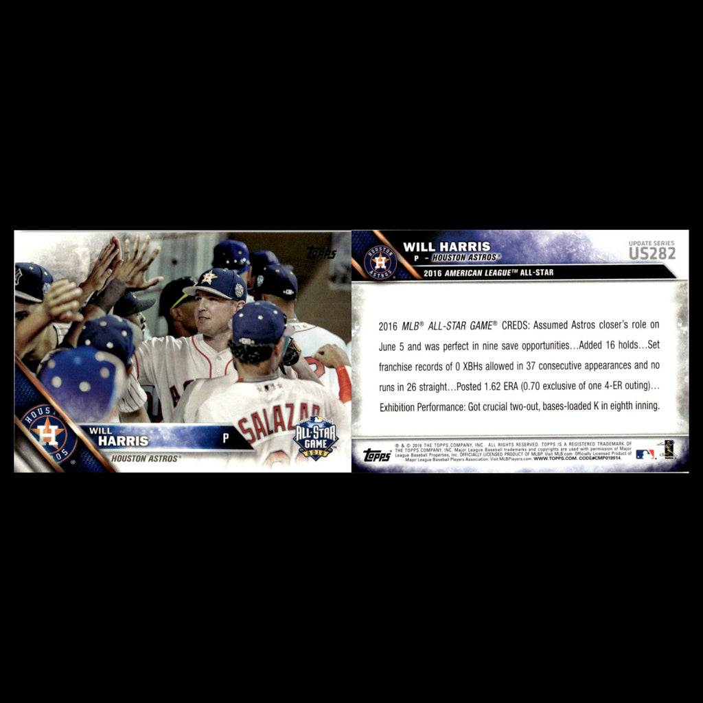 Will Harris #US282 2016 Topps Update Houston Astros Baseball Card MLB NM