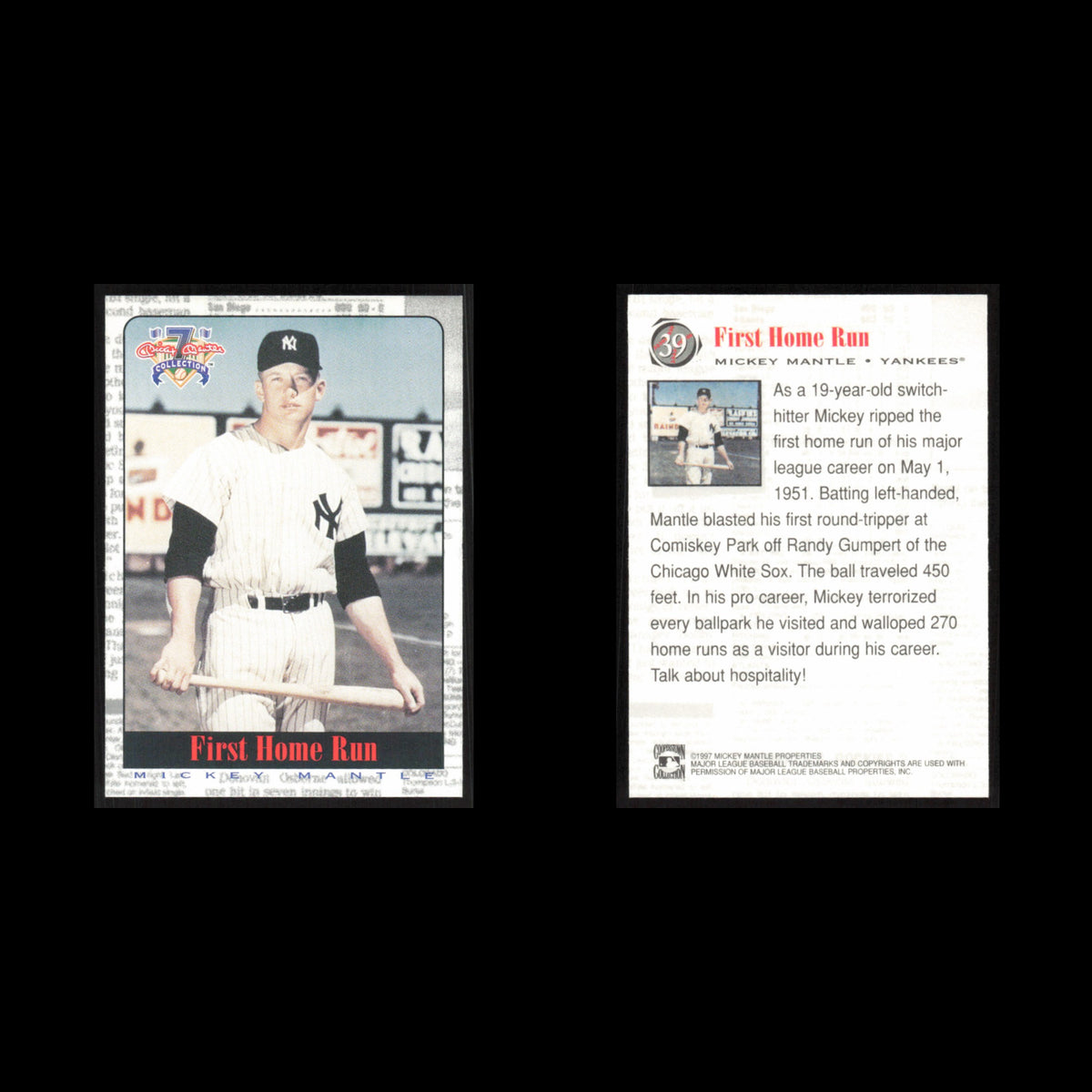 Mickey Mantle #39 1997 Scoreboard Mickey Mantle New York Yankees Baseball Card