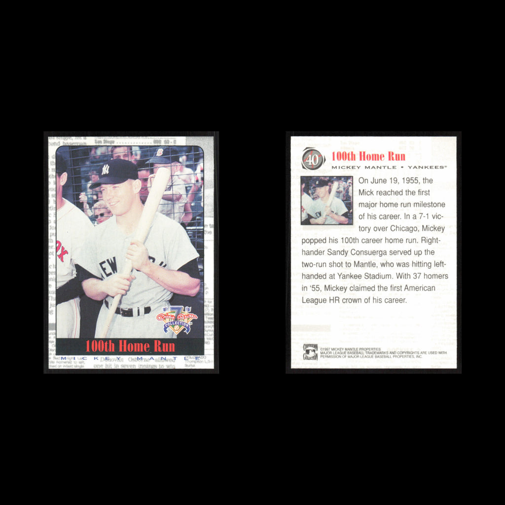 Mickey Mantle #40 1997 Scoreboard Mickey Mantle Cleveland Indians Baseball Card