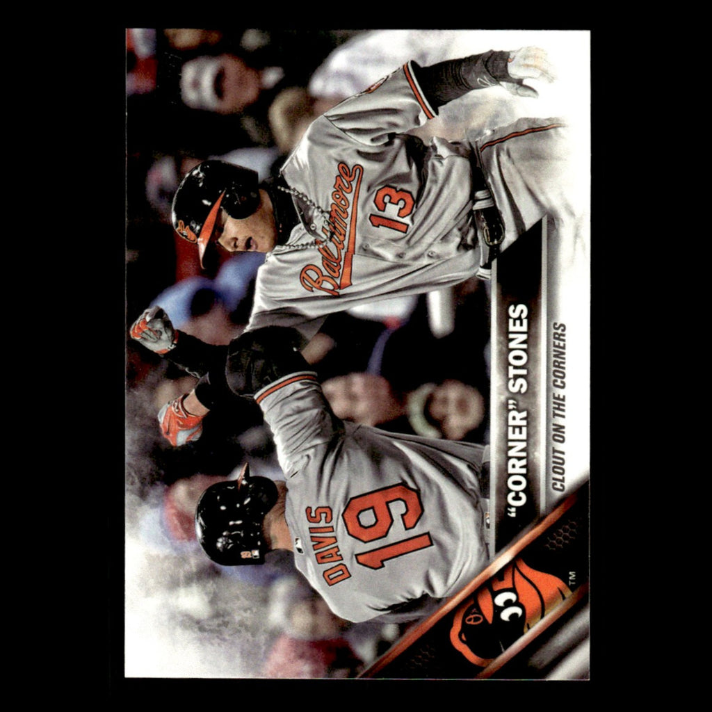 Corner Stones Chris Davis/Manny Machado #US120 2016 Topps Update Orioles Card NM