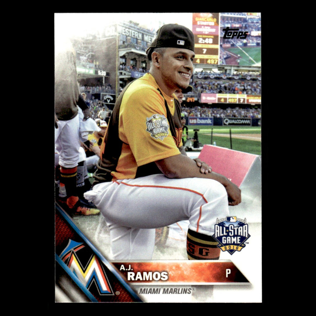 A.J. Ramos #US253 2016 Topps Update Miami Marlins Baseball Card MLB NM