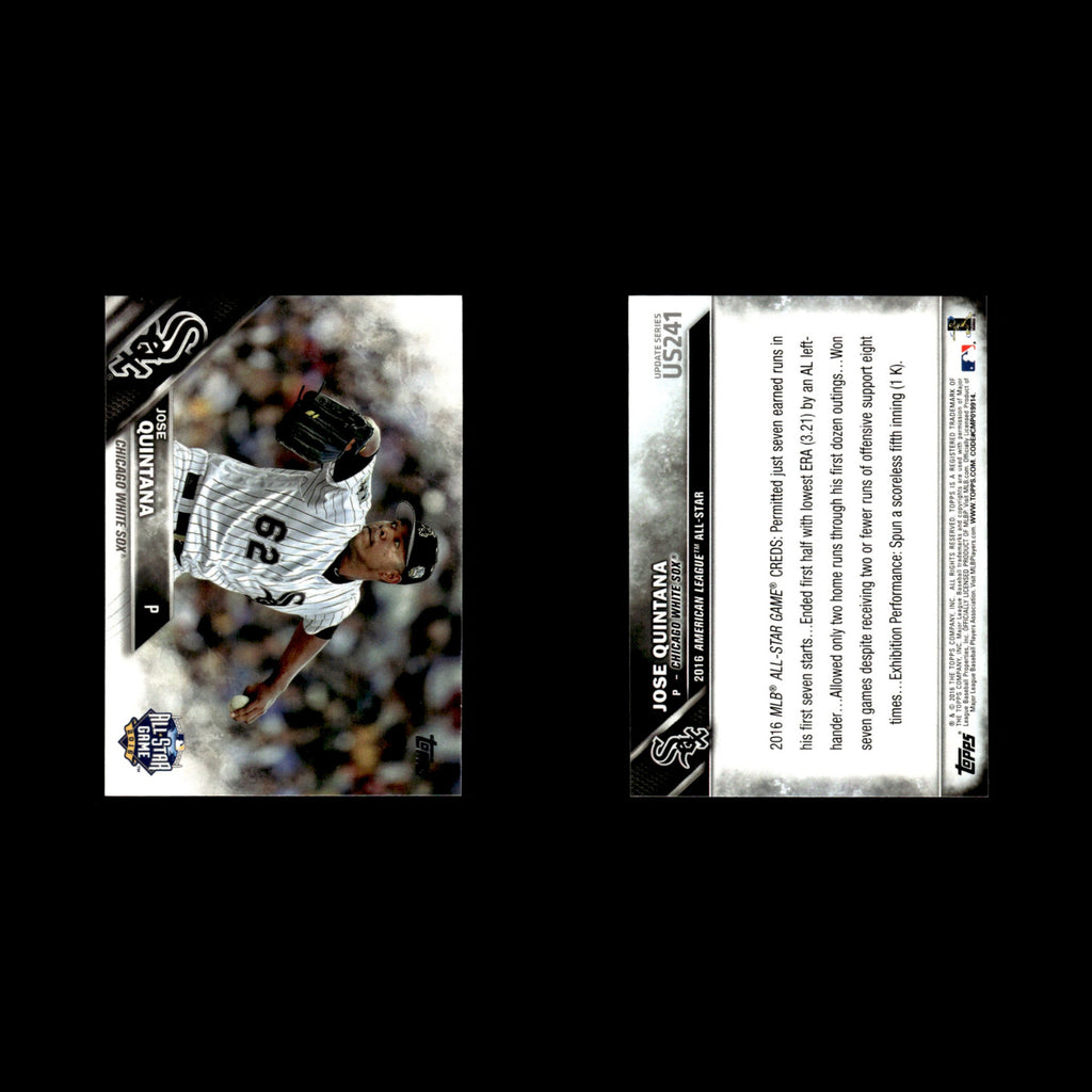 Jose Quintana #US241 2016 Topps Update Chicago White Sox Baseball Card MLB NM