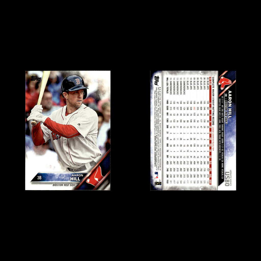 Aaron Hill #US80 2016 Topps Update Boston Red Sox Baseball Card MLB NM