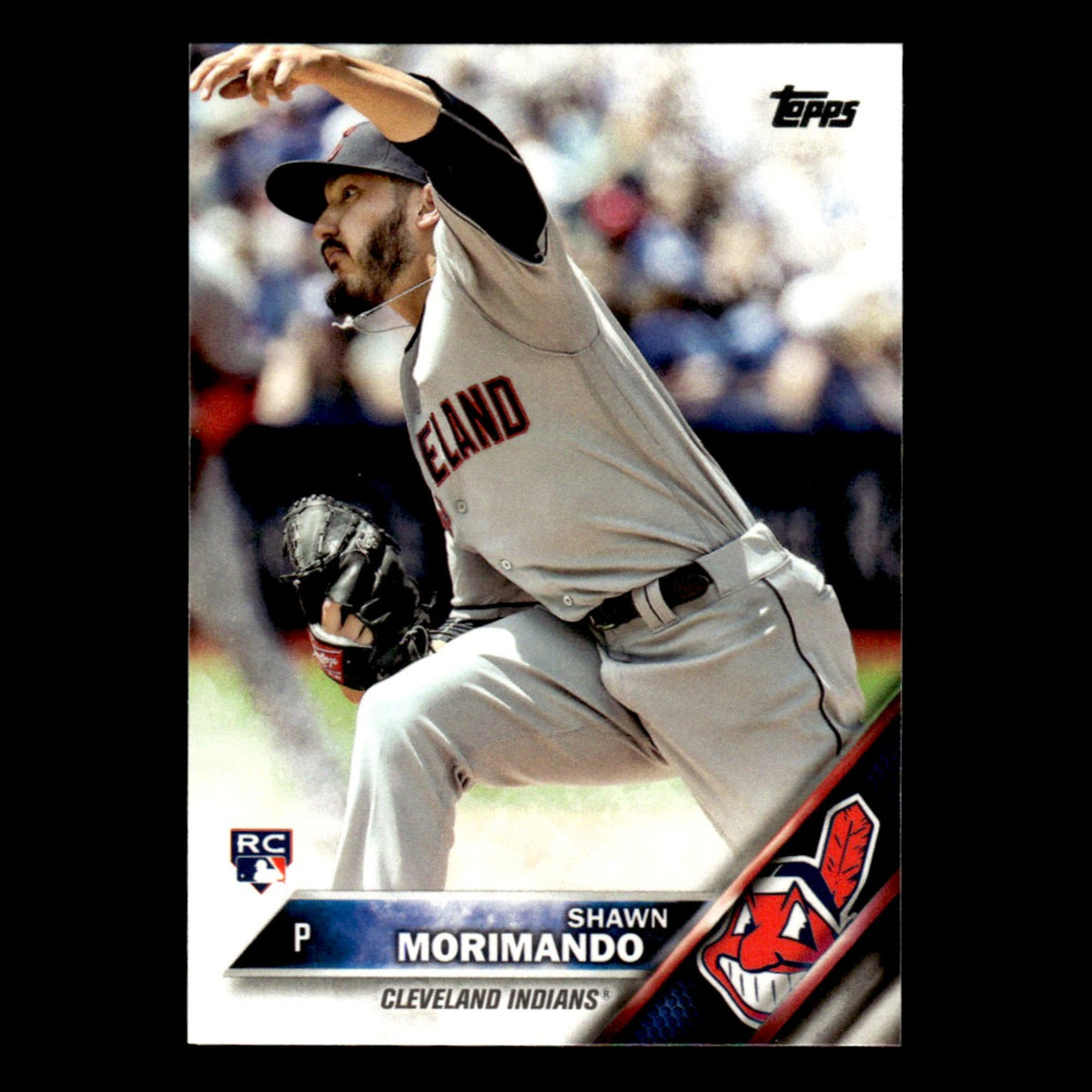 Shawn Morimando Rookie #US85 2016 Topps Update Cleveland Indians Baseball Card