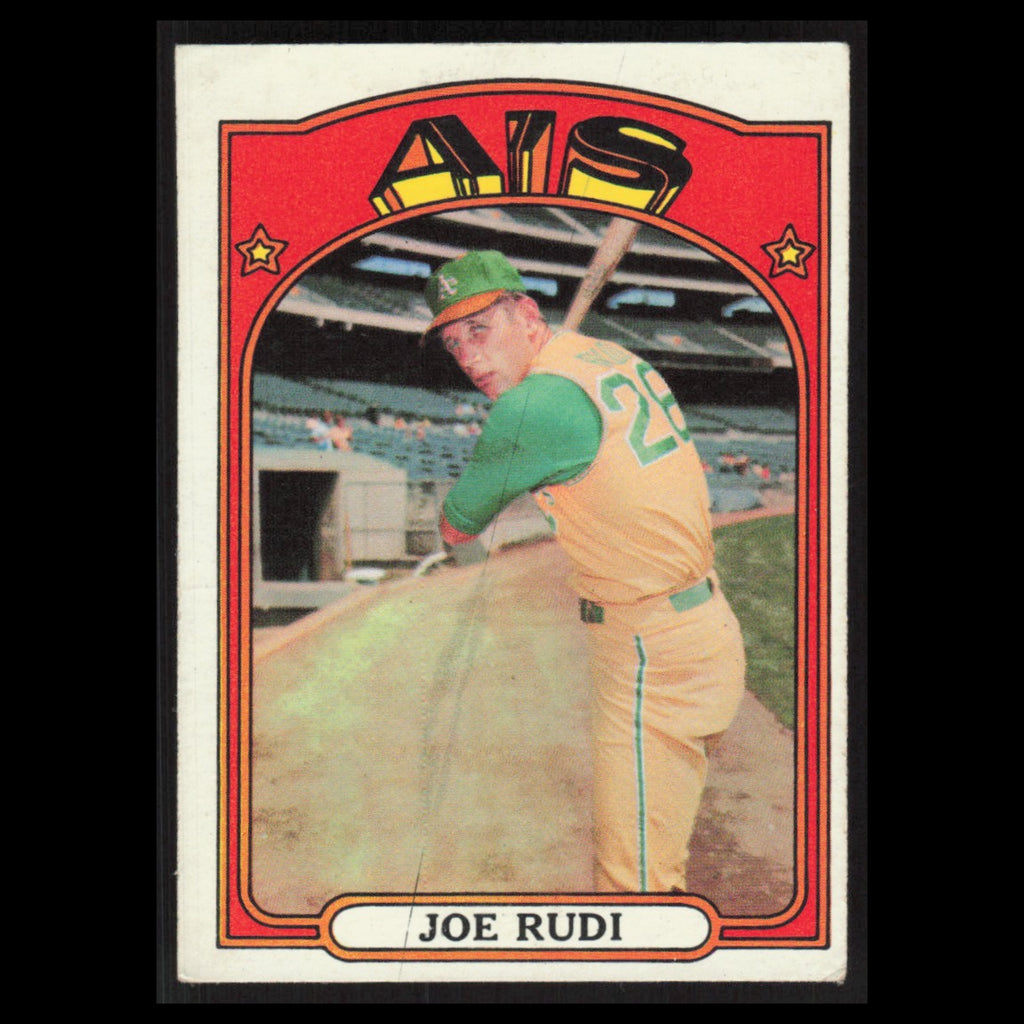 Joe Rudi #209 1972 Topps Oakland Athletics Baseball Card MLB NM