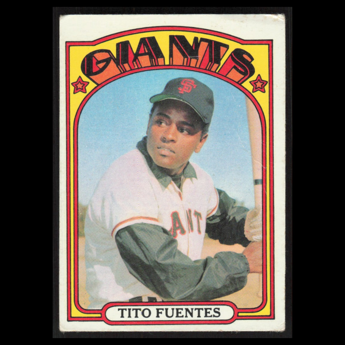 Tito Fuentes #427 1972 Topps San Francisco Giants Baseball Card MLB NM