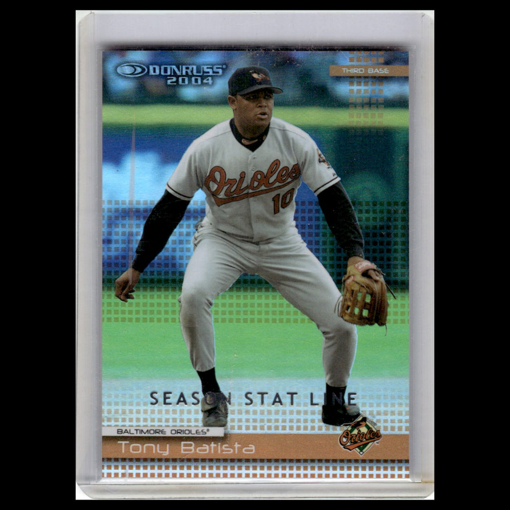 Tony Batista /148 #86 2004 Donruss Season Stat Line Baltimore Orioles Baseball