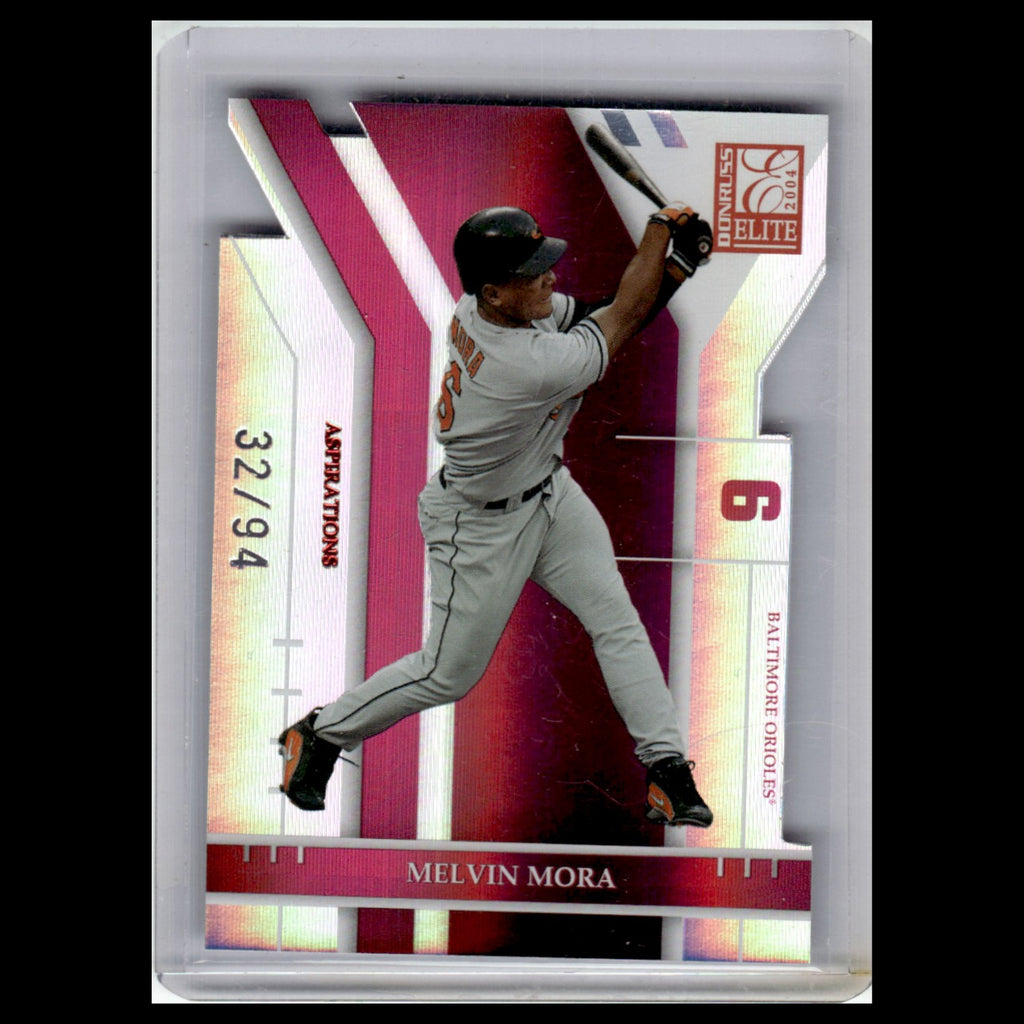 Melvin Mora /94 #10 2004 Donruss Elite Aspirations Baltimore Orioles Baseball NM