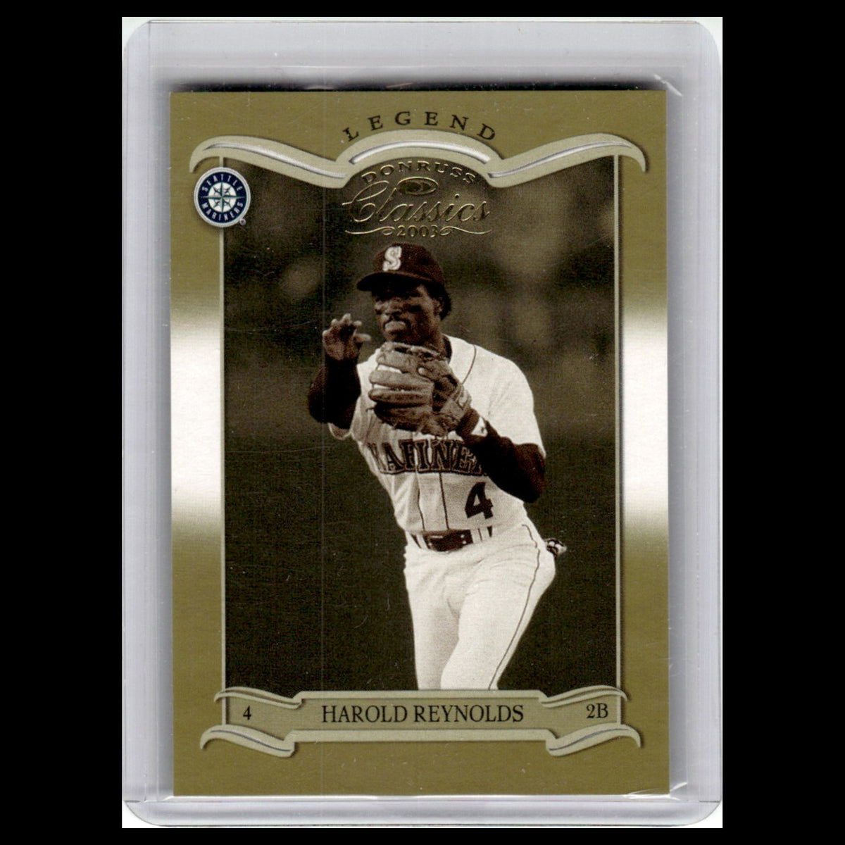 Harold Reynolds Rookie /1500 #111 2003 Donruss Classics Seattle Mariners Card NM