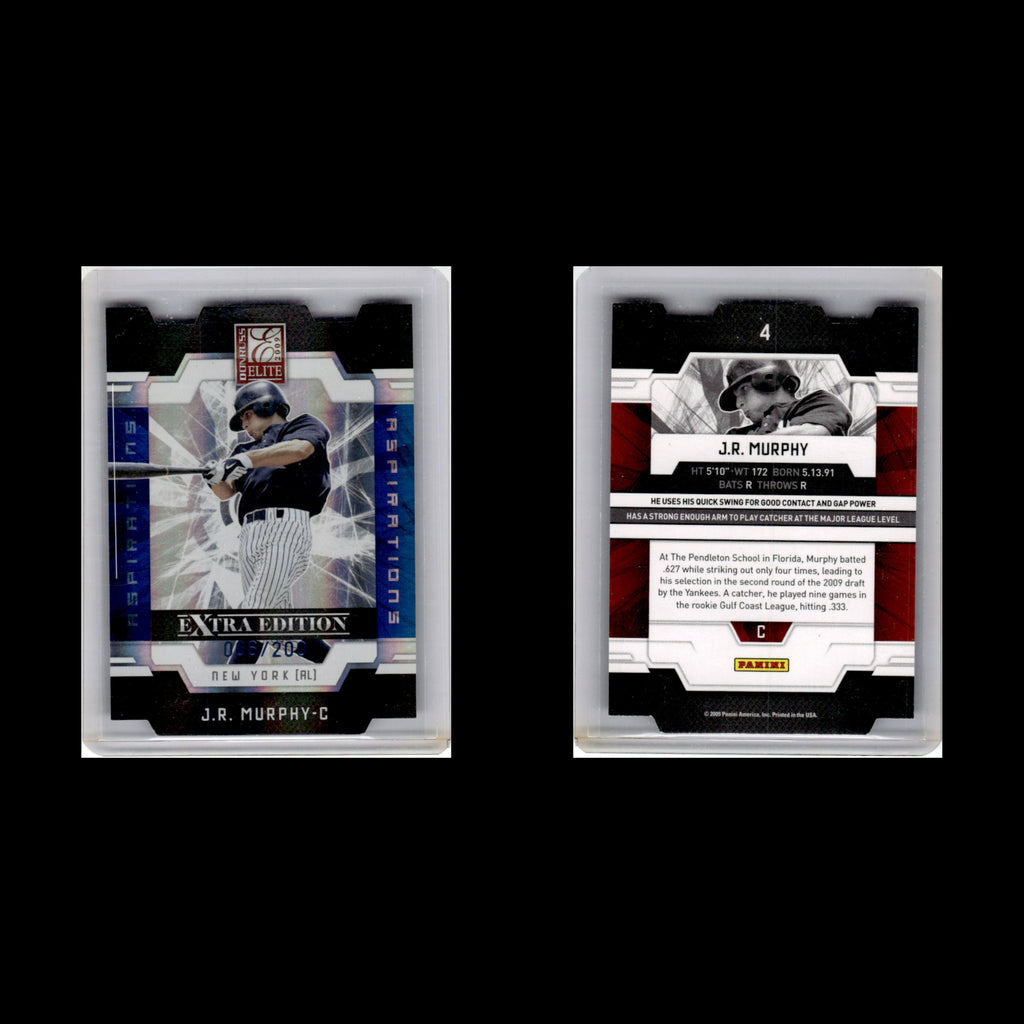 J.R. Murphy /200 #4 2009 Donruss Elite Extra Edition Aspirations Die Cut Card NM
