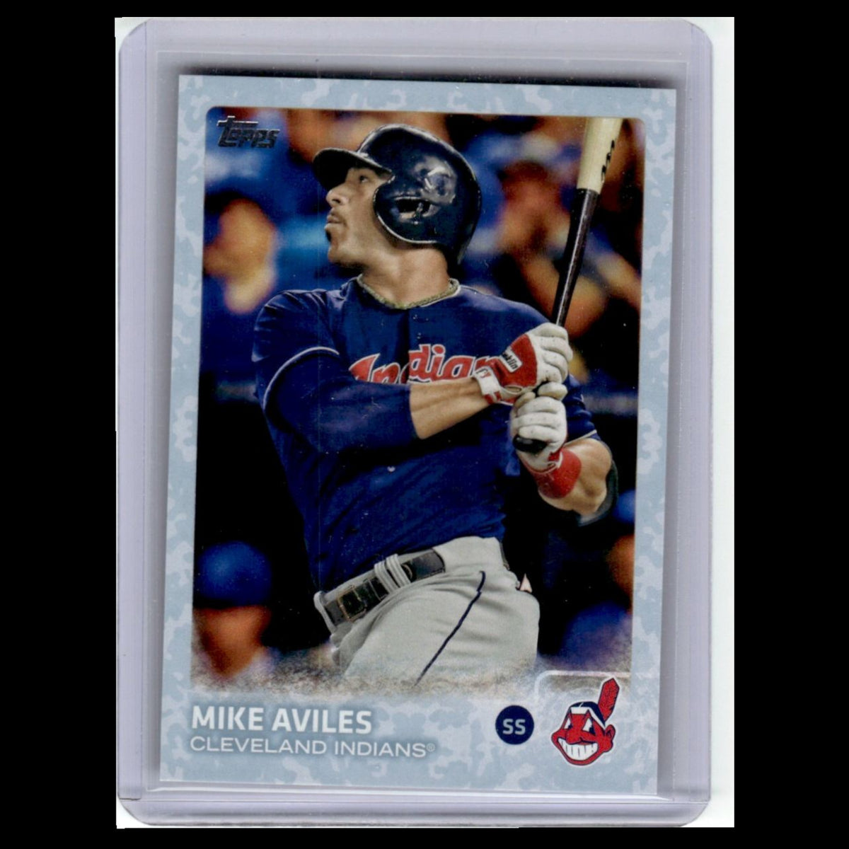 Mike Aviles /99 #397 2015 Topps Snow Camo Cleveland Indians Baseball Card MLB NM