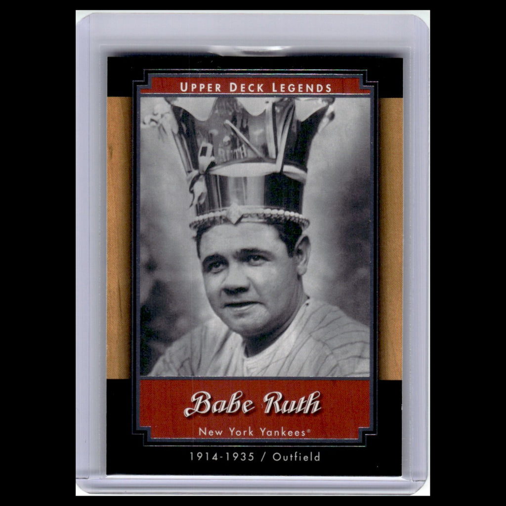Babe Ruth #42 2001 Upper Deck Legends New York Yankees Baseball Card MLB NM