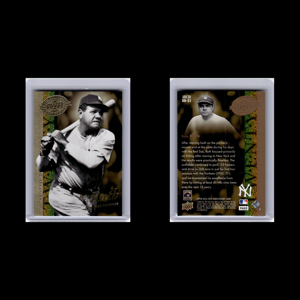 Babe Ruth #UDC20/UD-51 2008 Upper Deck New York Yankees Baseball Card MLB NM