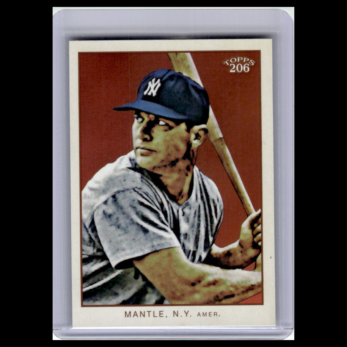Mickey Mantle Checklist #7 2009 Topps 206 New York Yankees Baseball Card MLB NM