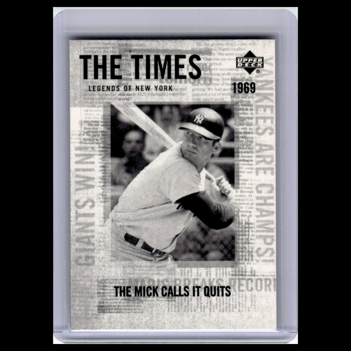 Mickey Mantle #194 2001 Upper Deck Legends of New York New York Yankees Baseball