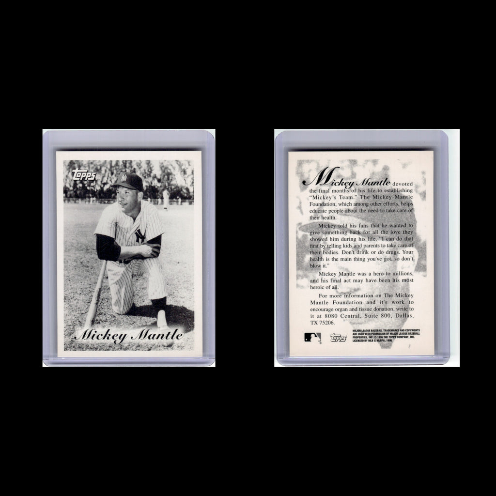 Mickey Mantle 1996 Topps New York Yankees Baseball Card MLB NM