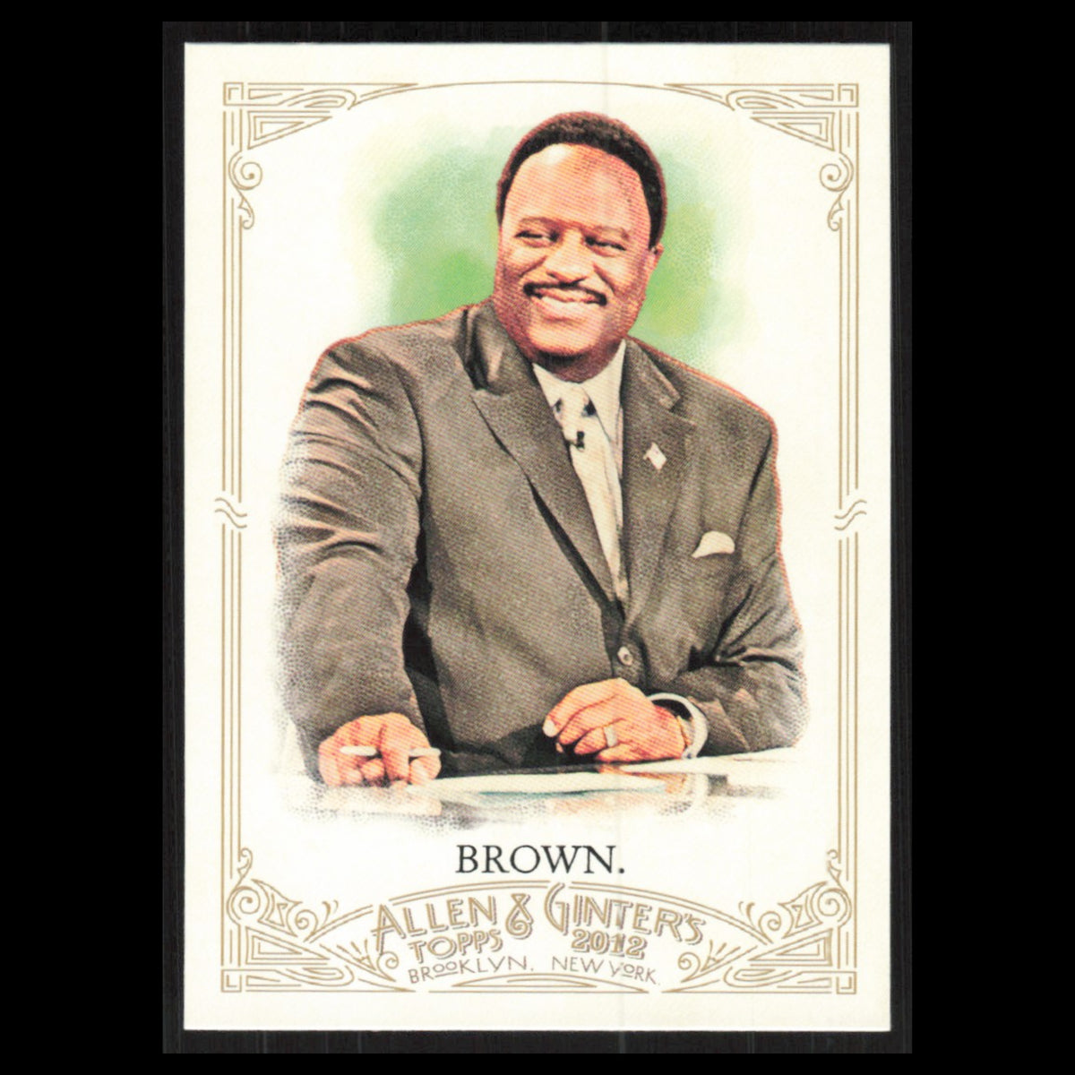 James Brown #220 2012 Topps Allen - Ginter Football Analyst Baseball Card MLB NM