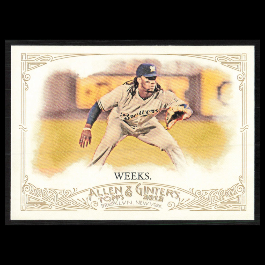 Rickie Weeks #68 2012 Topps Allen - Ginter Milwaukee Brewers Baseball Card MLB