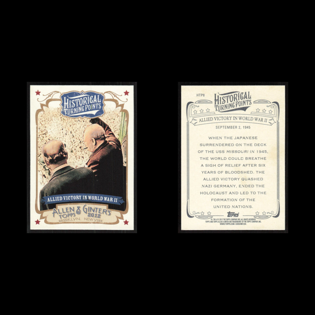 Allied Victory World War II #HTP8 2012 Baseball Card MLB NM