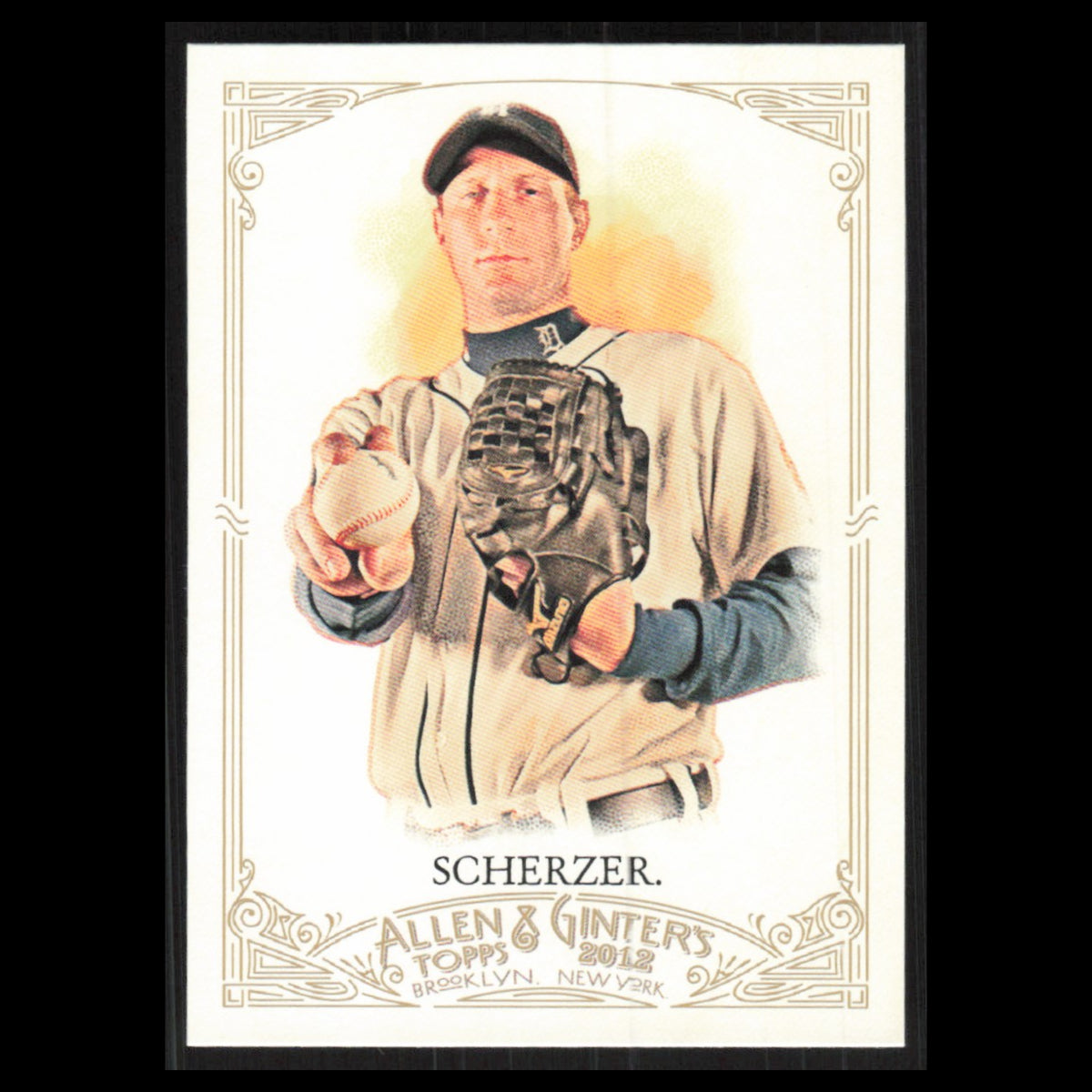 Max Scherzer #97 2012 Topps Allen - Ginter Detroit Tigers Baseball Card MLB NM