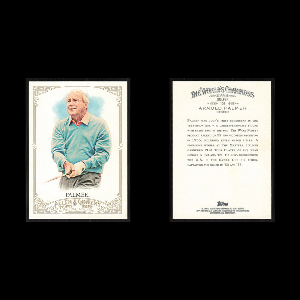 Arnold Palmer #105 2012 Topps Allen - Ginter Baseball Card MLB NM