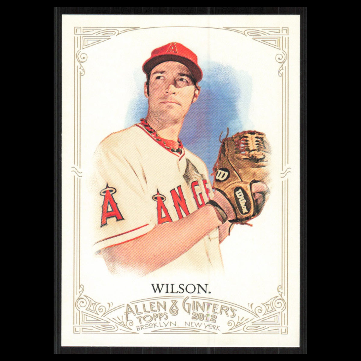 C.J. Wilson #107 2012 Topps Allen - Ginter Los Angeles Angels Baseball Card MLB