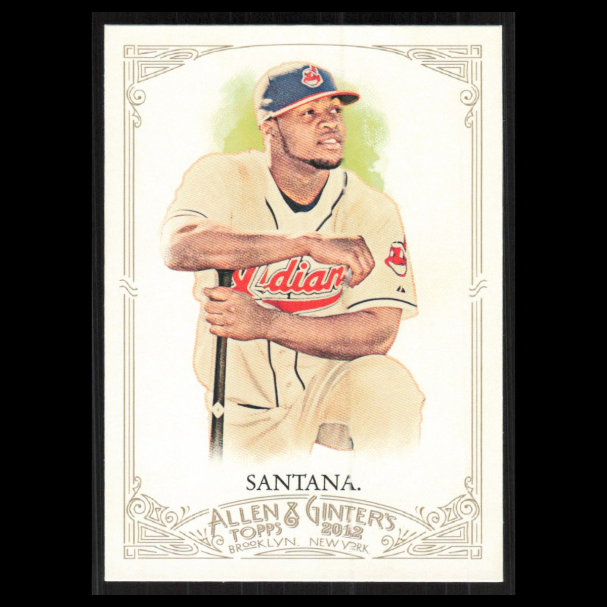 Carlos Santana #115 2012 Topps Allen - Ginter Cleveland Indians Baseball Card NM