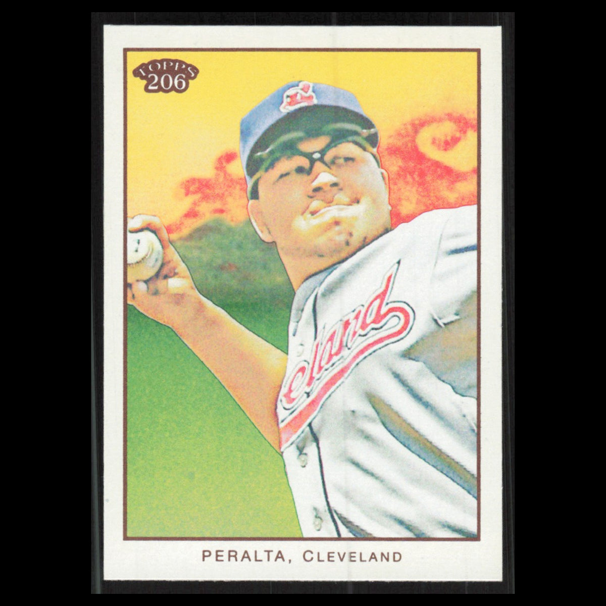 Jhonny Peralta #170 2009 Topps 206 Cleveland Indians Baseball Card MLB NM