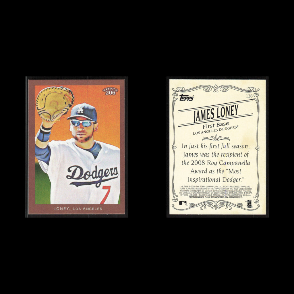 James Loney #128 2009 Topps 206 Los Angeles Dodgers Baseball Card MLB NM