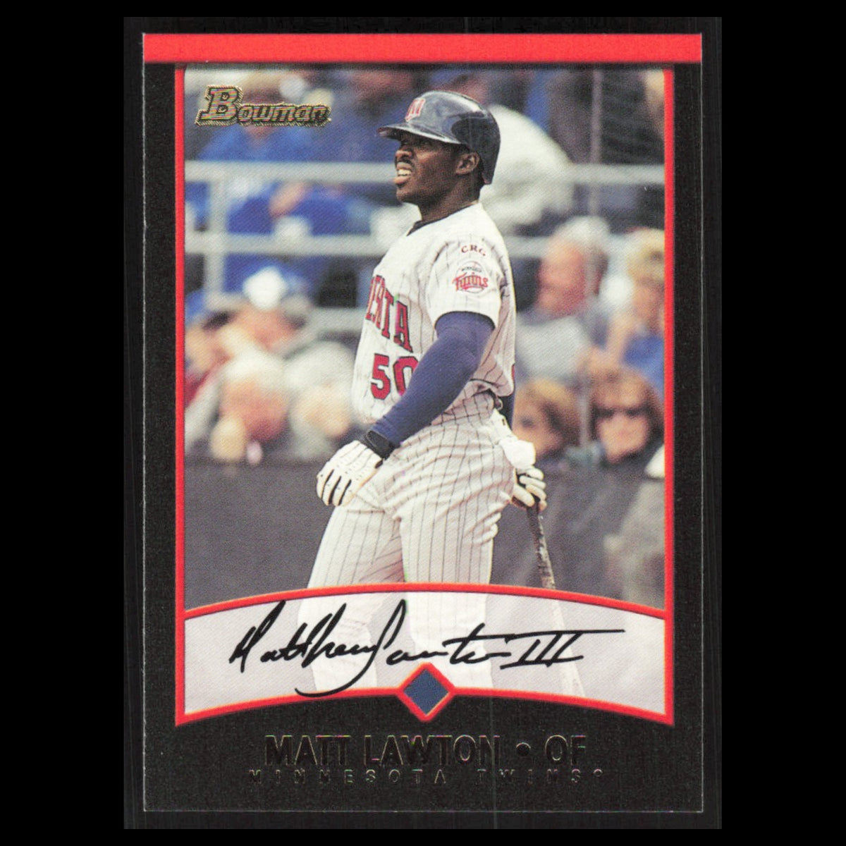 Matt Lawton #81 2001 Bowman Minnesota Twins Baseball Card MLB NM