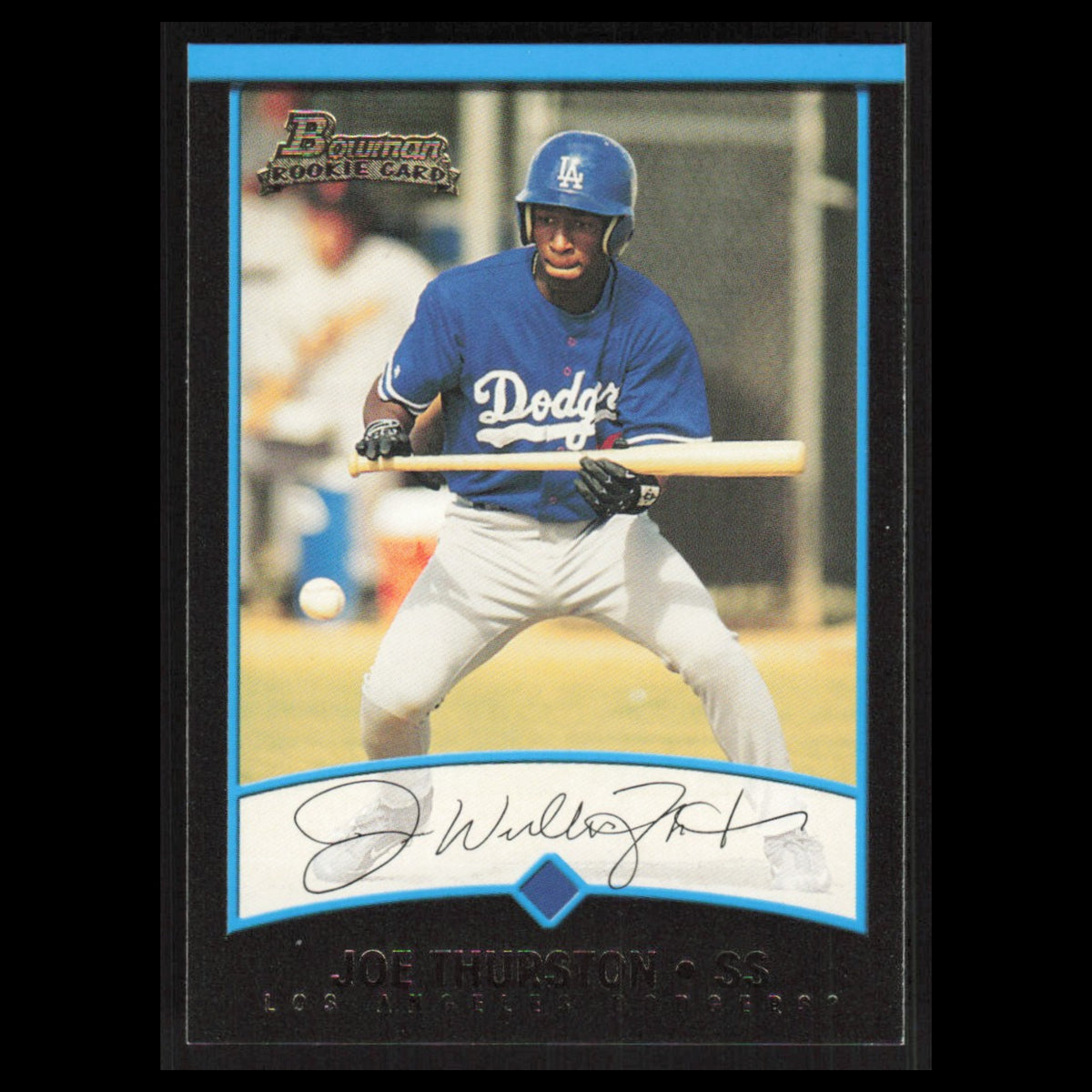 Joe Thurston Rookie #242 2001 Bowman Los Angeles Dodgers Baseball Card MLB NM