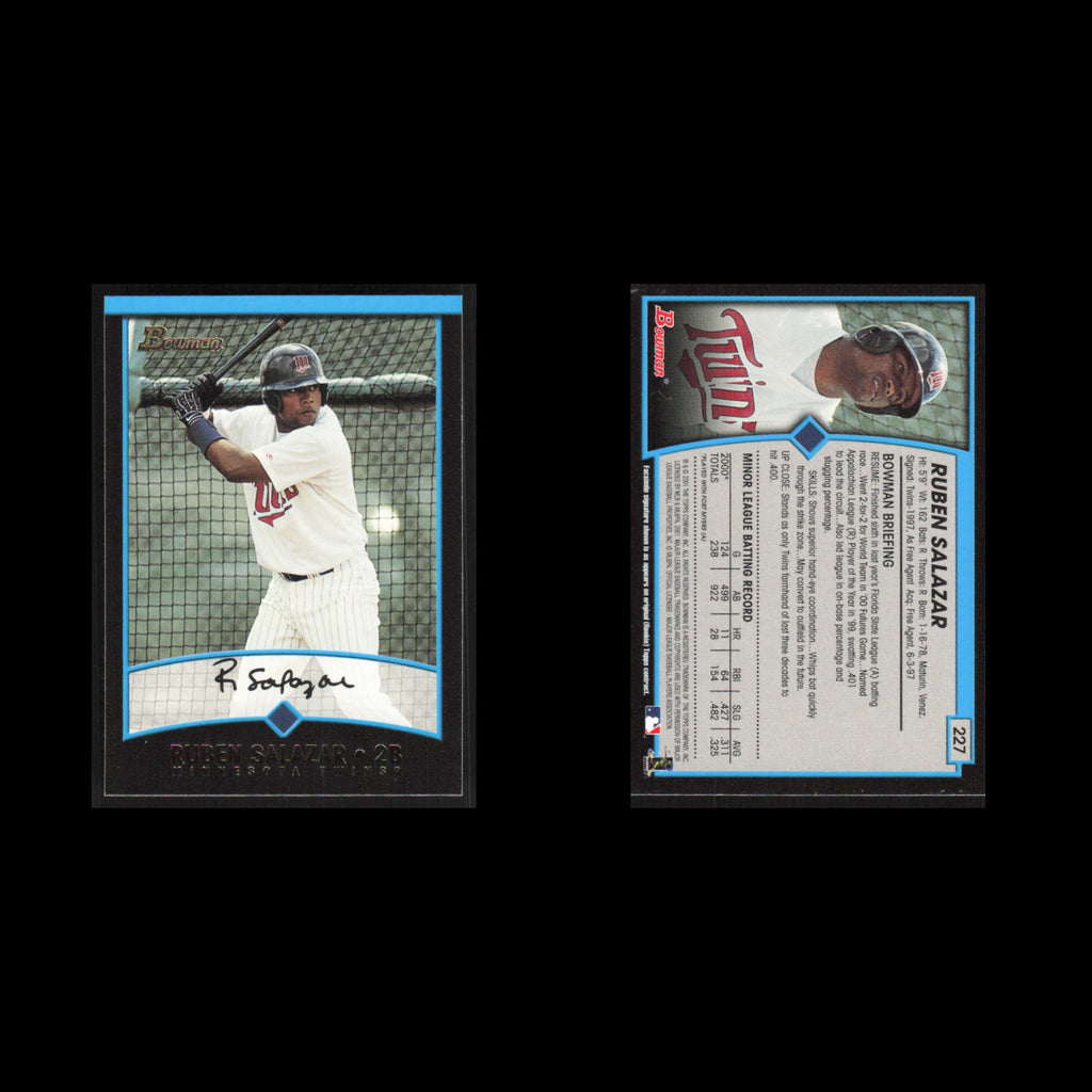 Ruben Salazar #227 2001 Bowman Minnesota Twins Baseball Card MLB NM