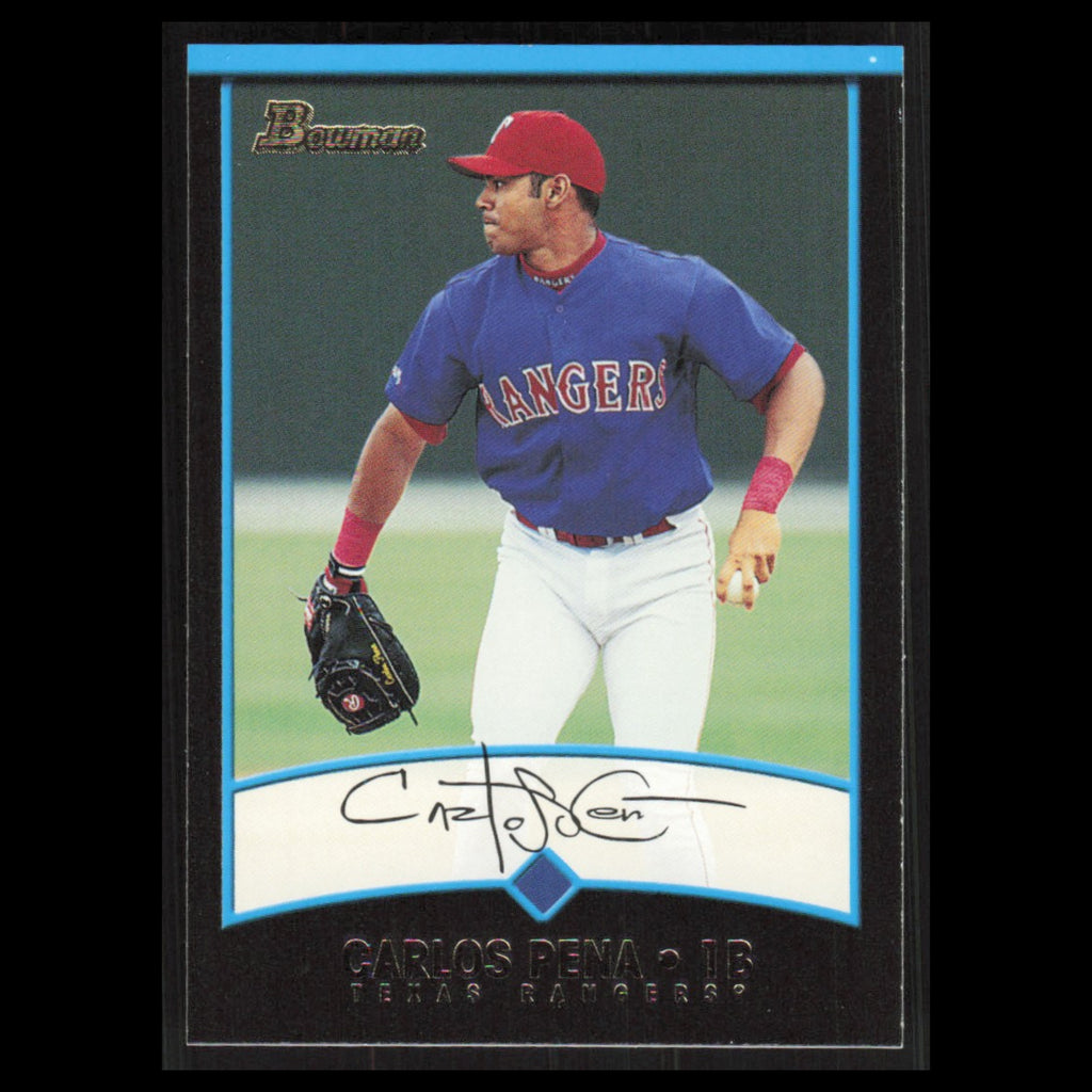 Carlos Pena #296 2001 Bowman Texas Rangers Baseball Card MLB NM