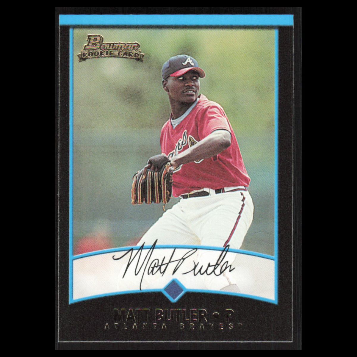 Matt Butler Rookie #352 2001 Bowman Atlanta Braves Baseball Card MLB NM