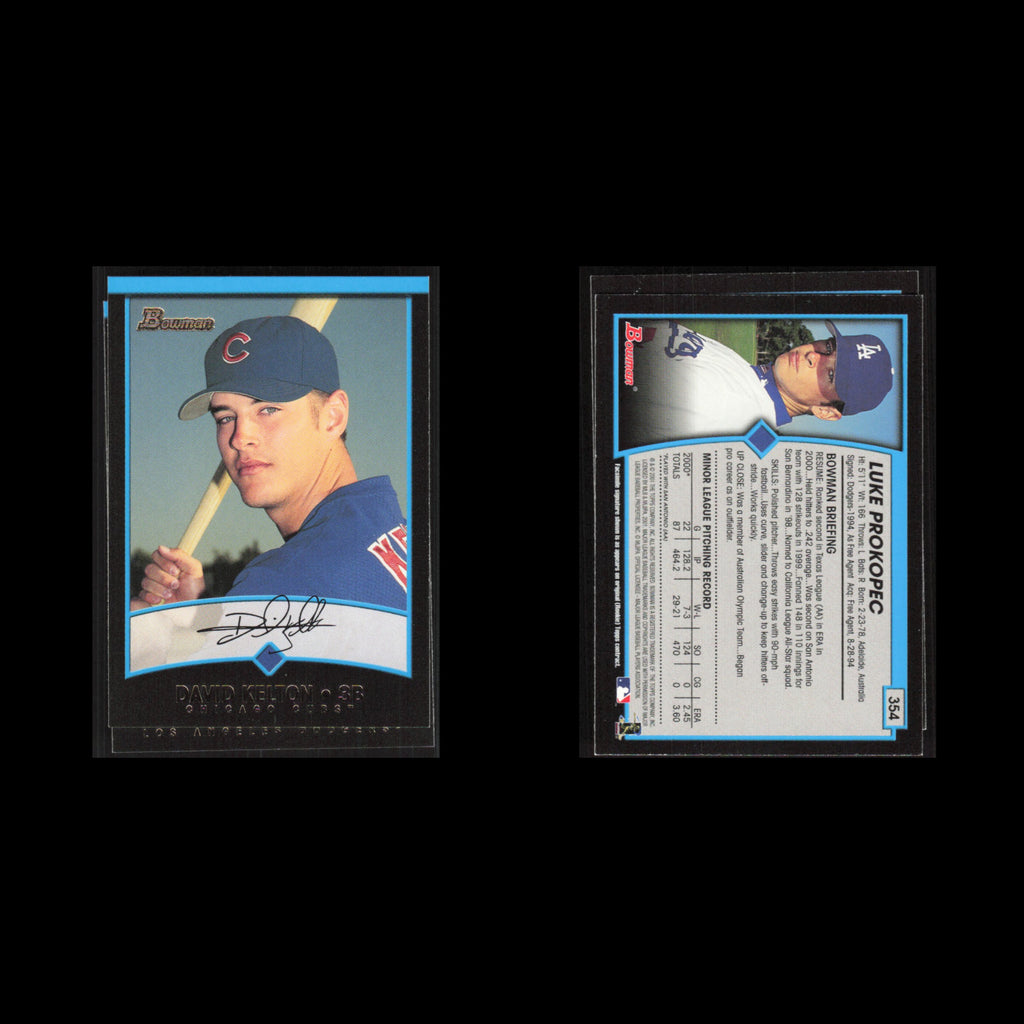 Luke Prokopec #354 2001 Bowman Los Angeles Dodgers Baseball Card MLB NM