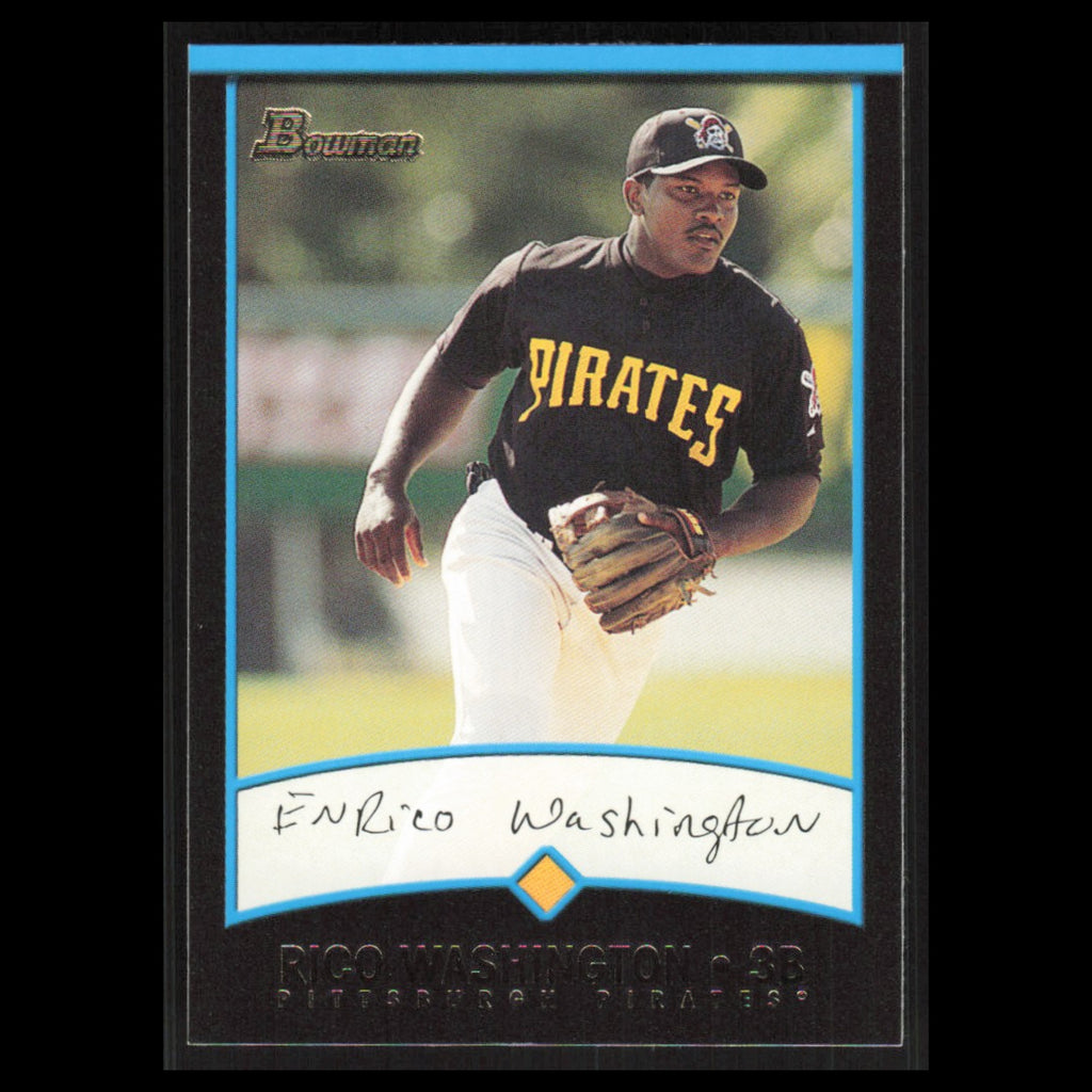Rico Washington #435 2001 Bowman Pittsburgh Pirates Baseball Card MLB NM