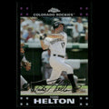 Todd Helton #71 2007 Topps Chrome Refractor Colorado Rockies Baseball Card MLB