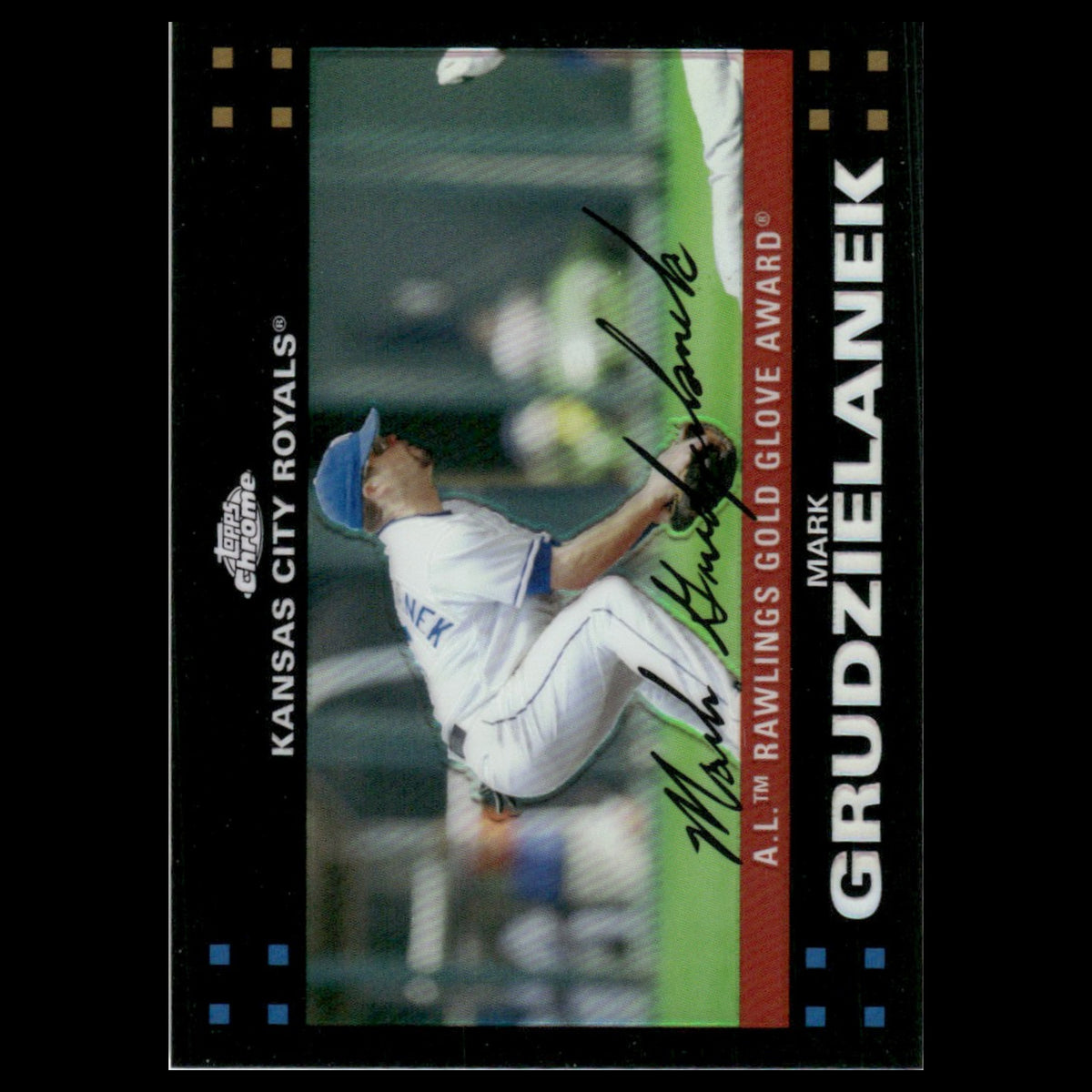 Mark Grudzielanek #262 2007 Topps Chrome Refractor Kansas City Royals Baseball