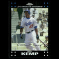 Matt Kemp #159 2007 Topps Chrome Refractor Los Angeles Dodgers Baseball Card MLB
