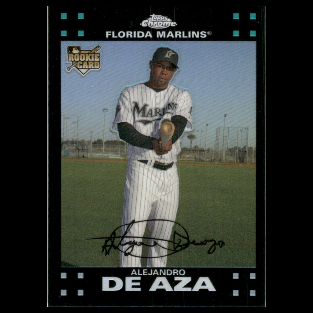 Alejandro De Aza Rookie #324 2007 Topps Chrome Refractor Florida Marlins Card NM