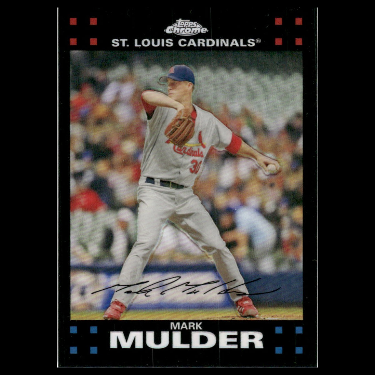 Mark Mulder #92 2007 Topps Chrome Refractor St. Louis Cardinals Baseball Card NM