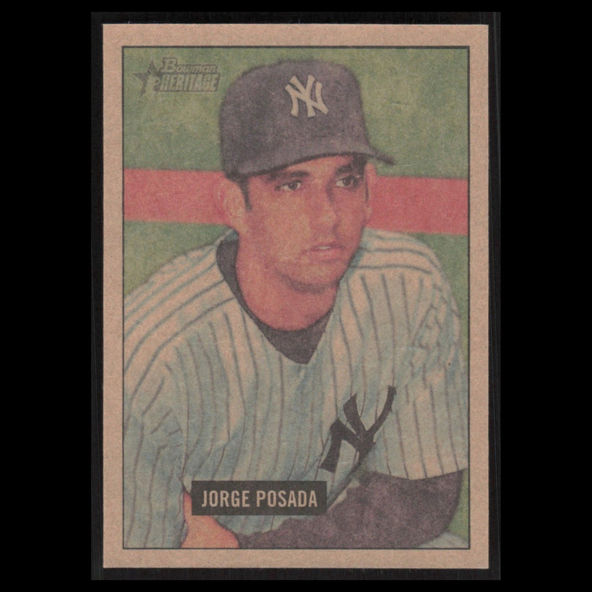 Jorge Posada #2 2005 Bowman Heritage New York Yankees Baseball Card MLB NM