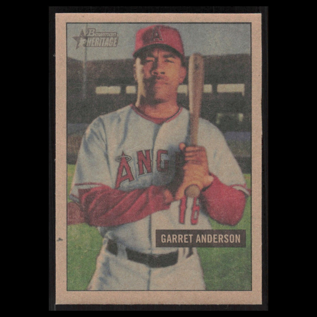 Garret Anderson #118 2005 Bowman Heritage Los Angeles Angels Baseball Card MLB