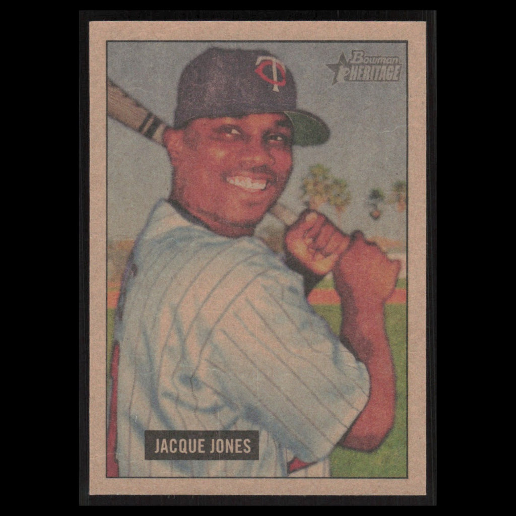 Jacque Jones #42 2005 Bowman Heritage Minnesota Twins Baseball Card MLB NM